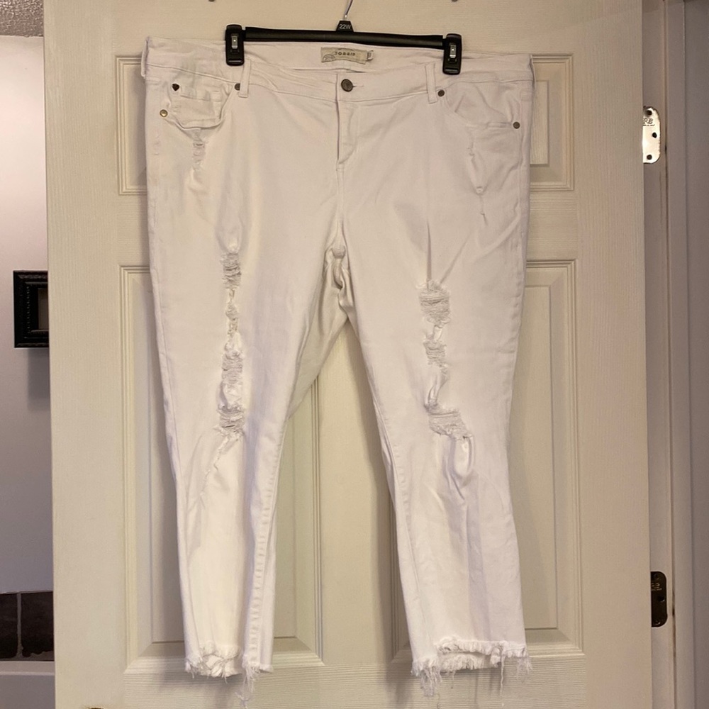 Torrid White Ankle & Cropped Jeans